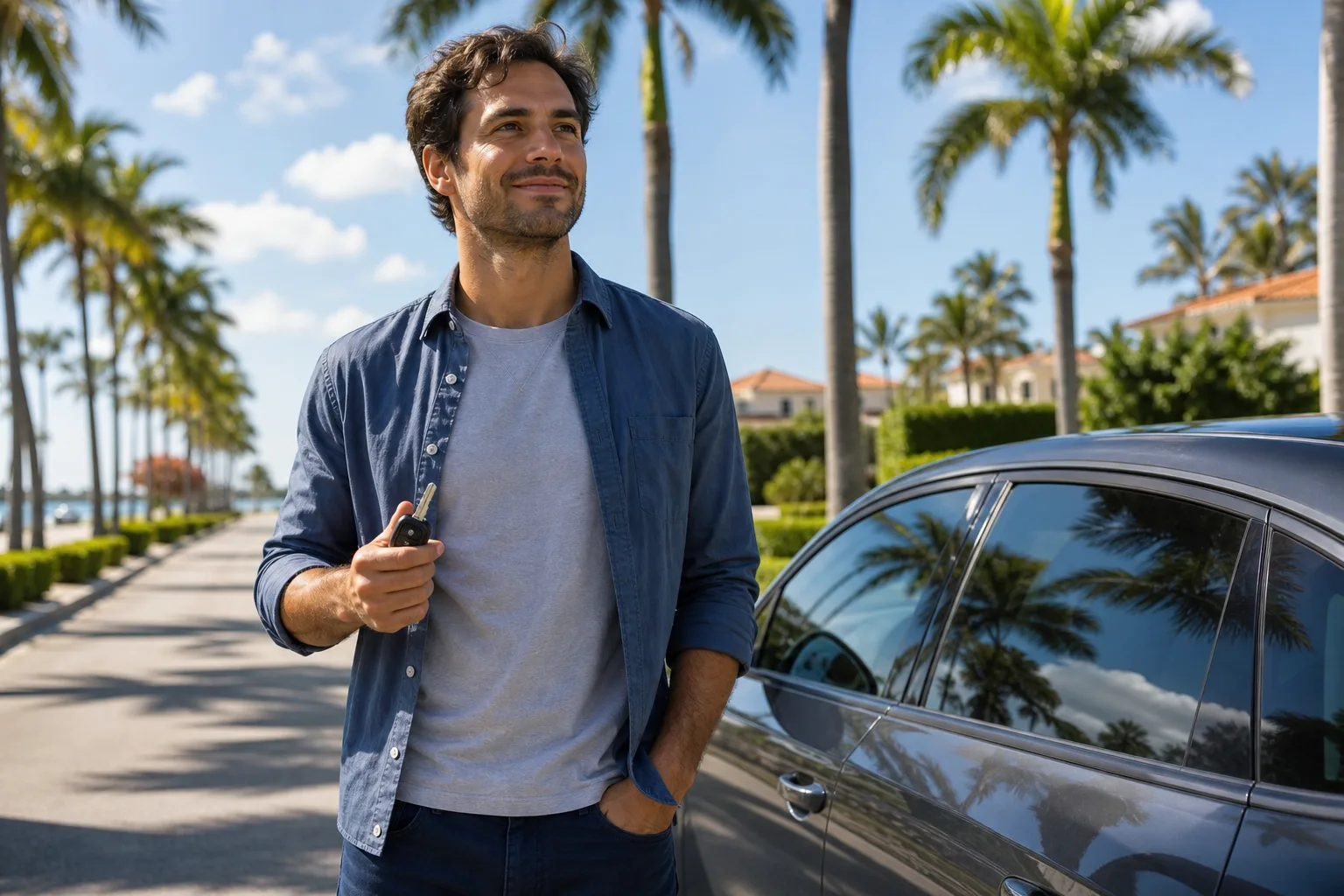 A relieved Fort Lauderdale driver back on the road