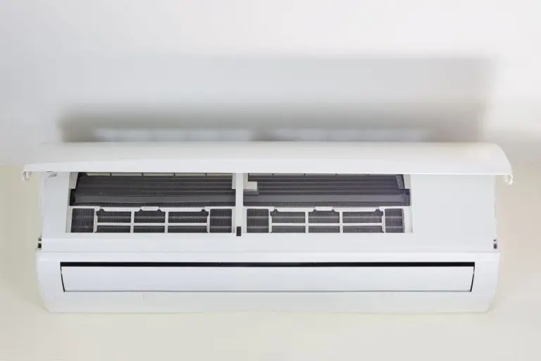 Air conditioner (AC) indoor unit or evaporator and wall mounted. That is part of mini split system or ductless system type.