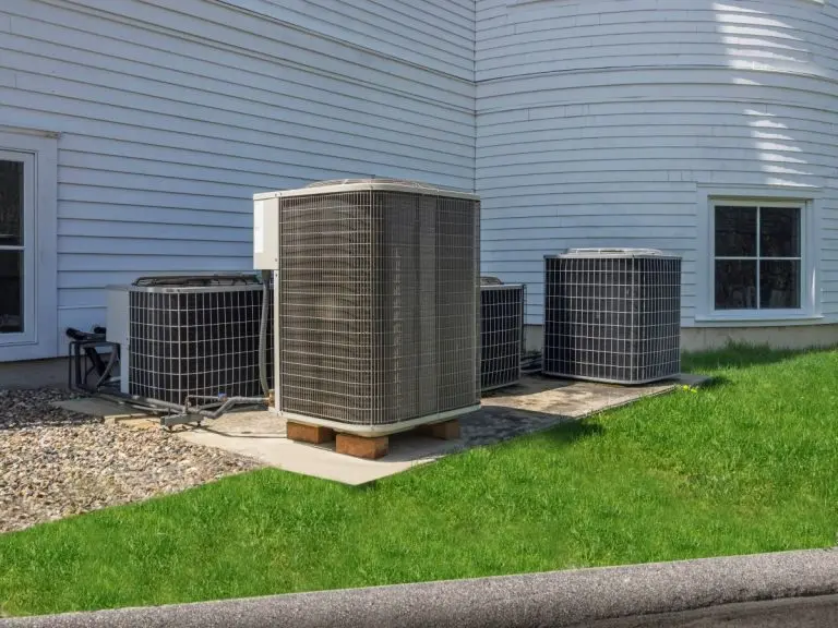 Air conditioning heat pumps used to heat and air condition a church
