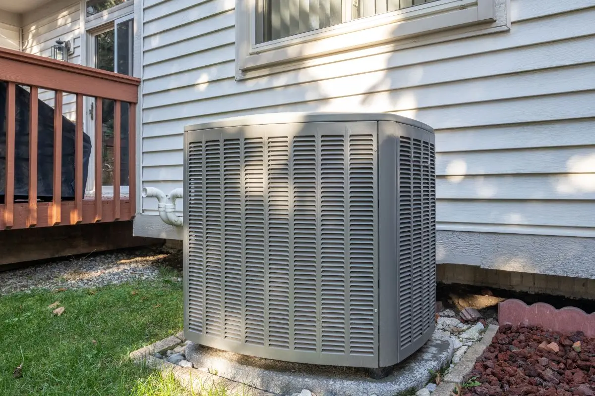 residential air conditioner has new condenser installed