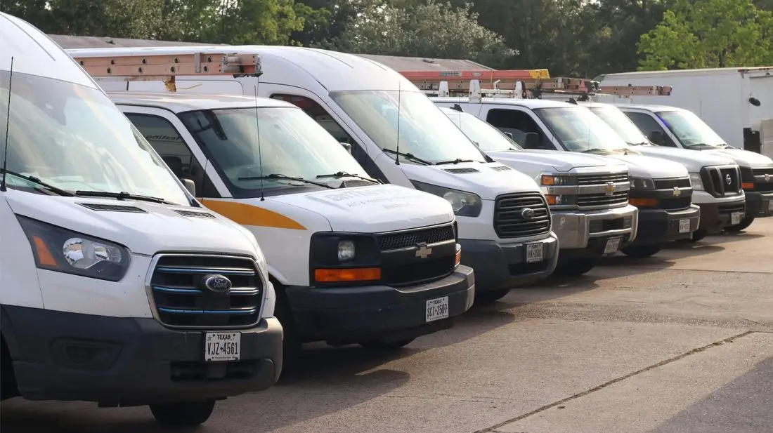 On The Way service vans ready to serve Texas City TX