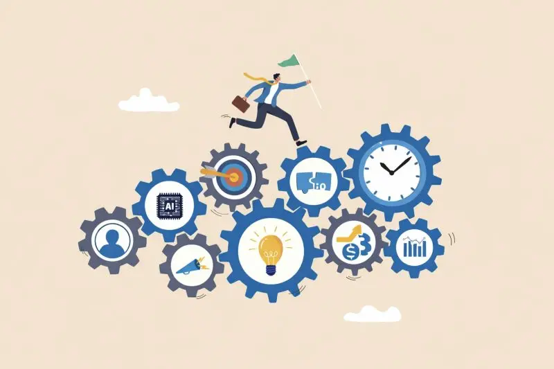 digital marketing strategy illustration business outcomes