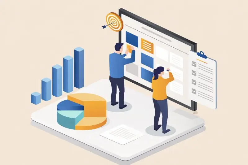 seo growth over time illustration business