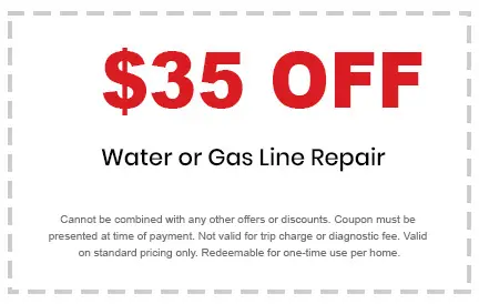 water or gas line repair discount