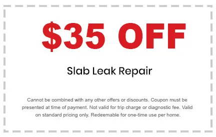 slab leak repair discount