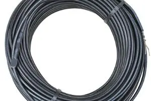 Heat tape coil for preventing frozen pipes, essential for winter plumbing maintenance and insulation.