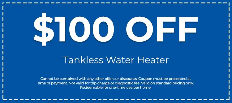 Discount on Tankless Water Heater
