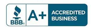 BBB Accredited Business logo with A+ rating, representing Lambert Plumbing and Heating Ltd.'s commitment to quality service and customer satisfaction in Vancouver, BC.