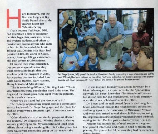 Dentist with a Heart says Chicago Dental Society