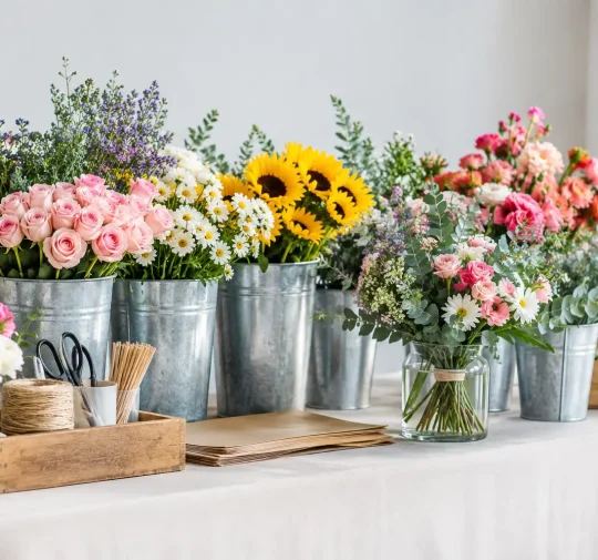 How to Build Your Own Bouquet Bar for Events
