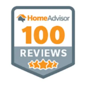 Home Advisor Badge 100 reviews - Phixser Solutions INC