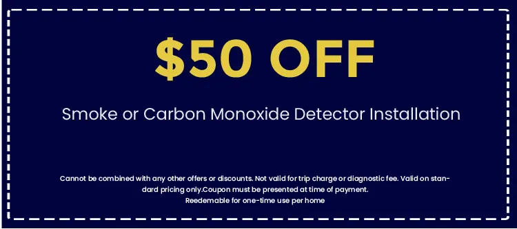Discount on Smoke or Carbon Monoxide Detector Installation