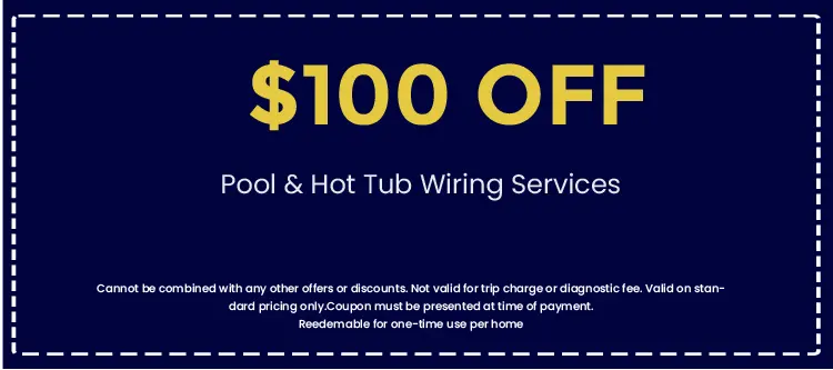 Discount on Pool & Hot Tub Wiring