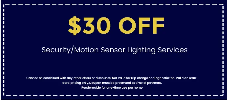 Discount on Security/Motion Sensor Lighting