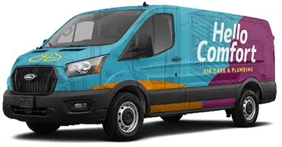 Hello Comfort Air Conditioning & Heating Service Truck
