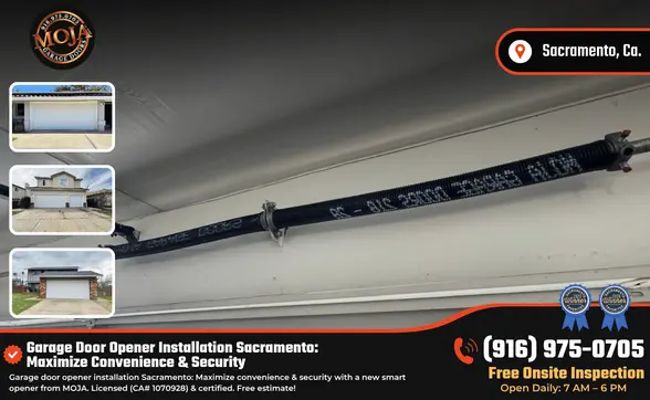 Garage Door Opener Installation Sacramento Maximize Convenience & Security