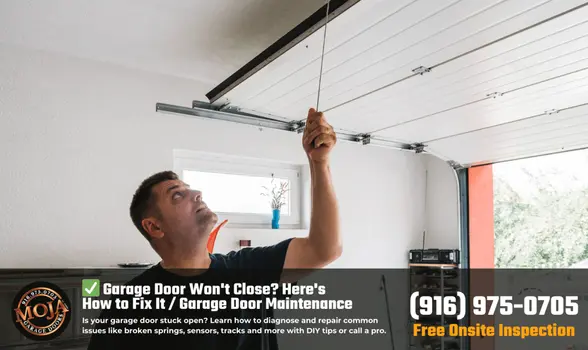 Garage Door Won't Close_ Here's How to Fix It _ Garage Door Maintenance