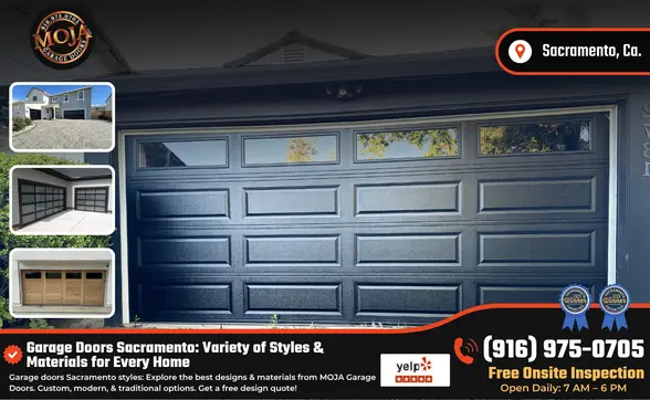 Garage Doors Sacramento Variety of Styles & Materials for Every Home