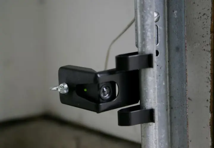 Garage door safety sensors misaligned preventing door from opening