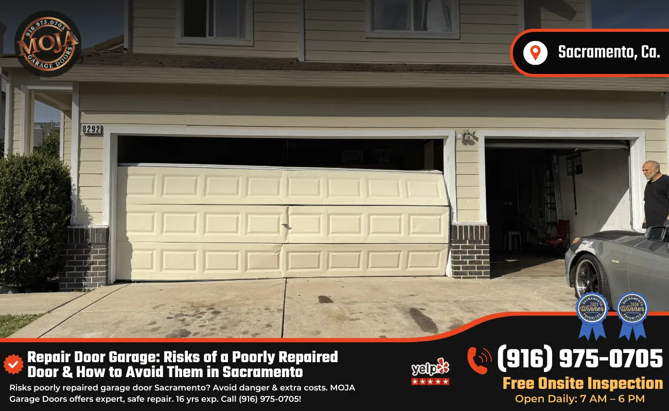 Repair Door Garage Risks of a Poorly Repaired Door & How to Avoid Them in Sacramento