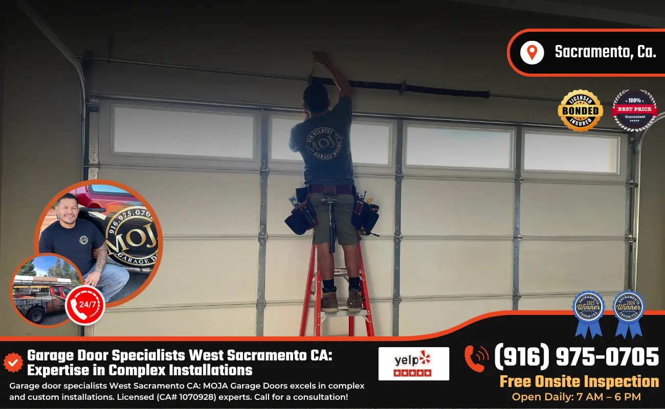 Garage Door Specialists West Sacramento CA Expertise in Complex Installations