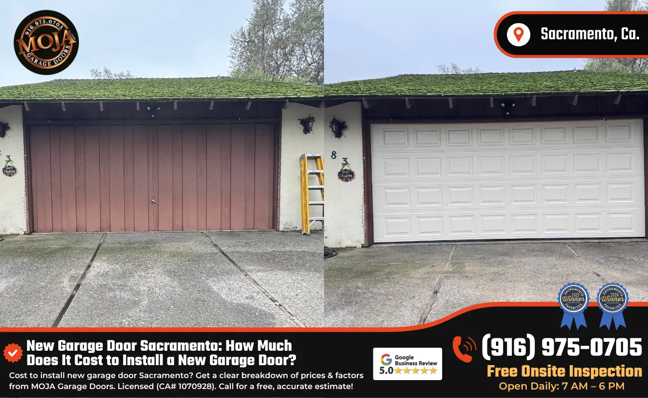 New Garage Door Sacramento How Much Does It Cost to Install a New Garage Door