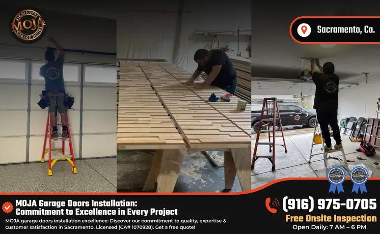 MOJA Garage Doors Installation Commitment to Excellence in Every Project