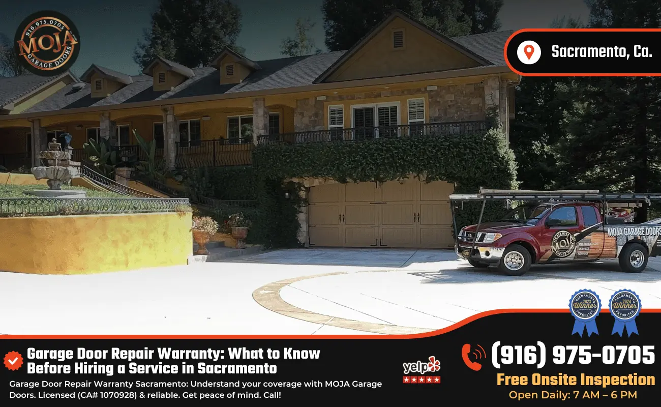 Garage Door Repair Warranty What to Know Before Hiring a Service in Sacramento