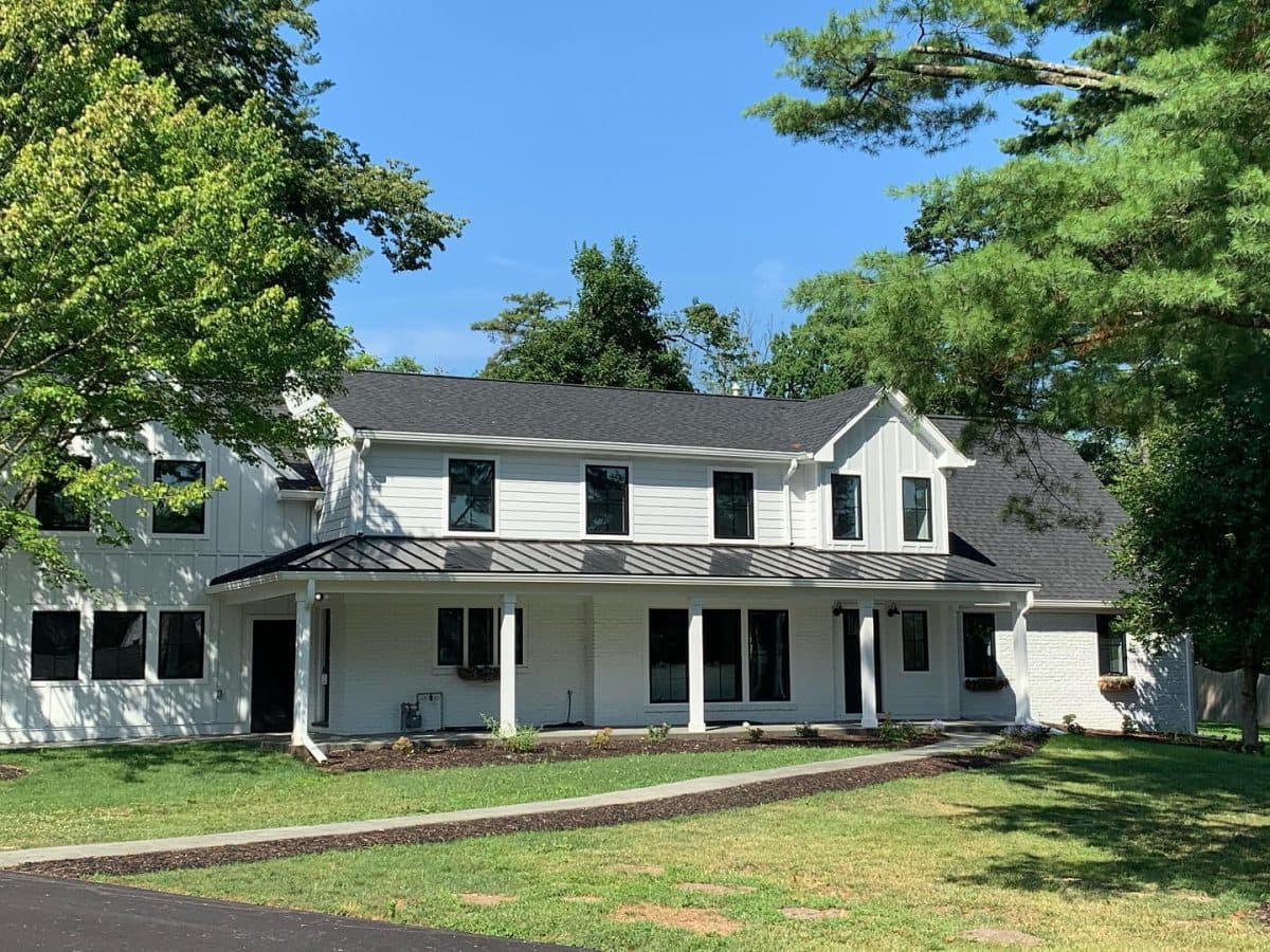 Large residential house with a roof ready for solar panels