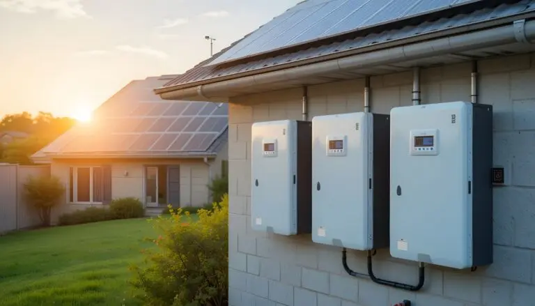 a sustainable energy solution with solar panels and battery storage systems