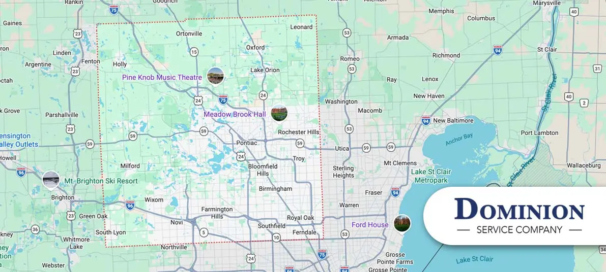 Oakland County Service Areas