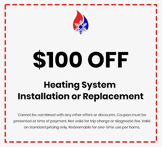 Discounts on Heating System Installation or Replacement