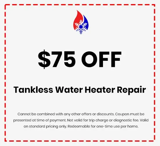 Discounts on Tankless Water Heater Repair
