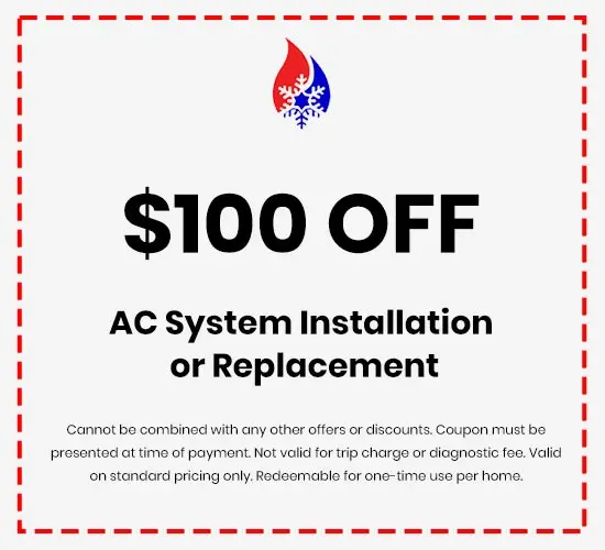 Discounts on AC System Installation or Replacement