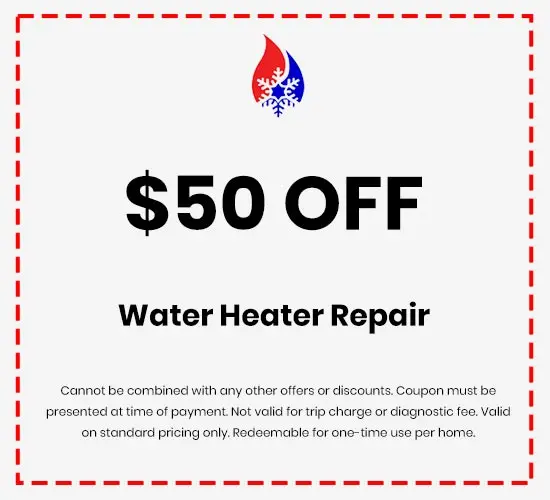 Discounts on Water Heater Repair