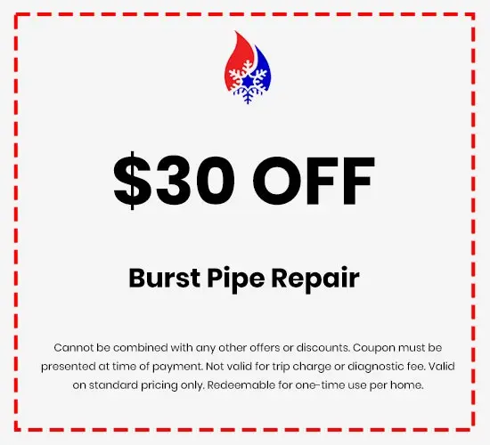 Discounts on Burst Pipe Repair