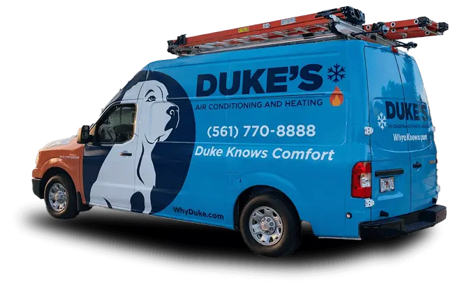 Duke's Air Conditioning and Heating truck