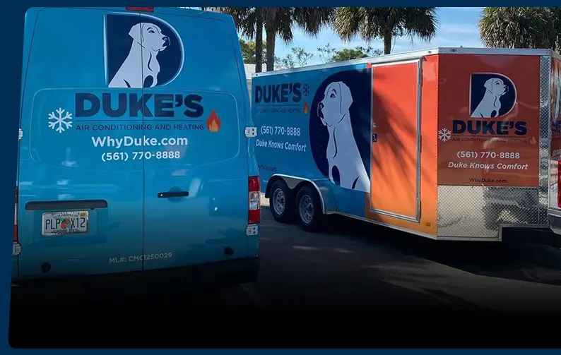 Duke’s Air Conditioning and Heating Service Van