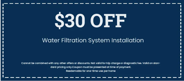 Discount on Water Filtration System