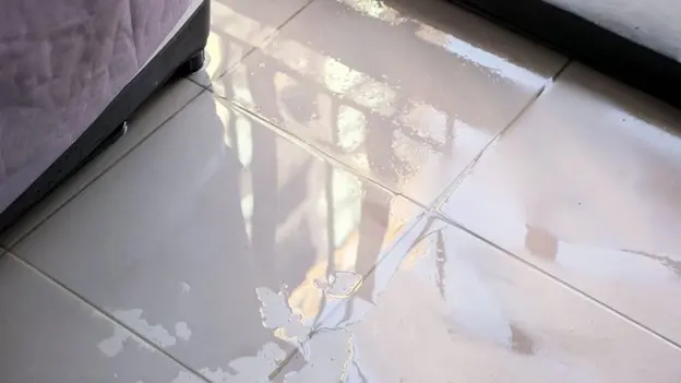 Water on Floor Because AC Broke
