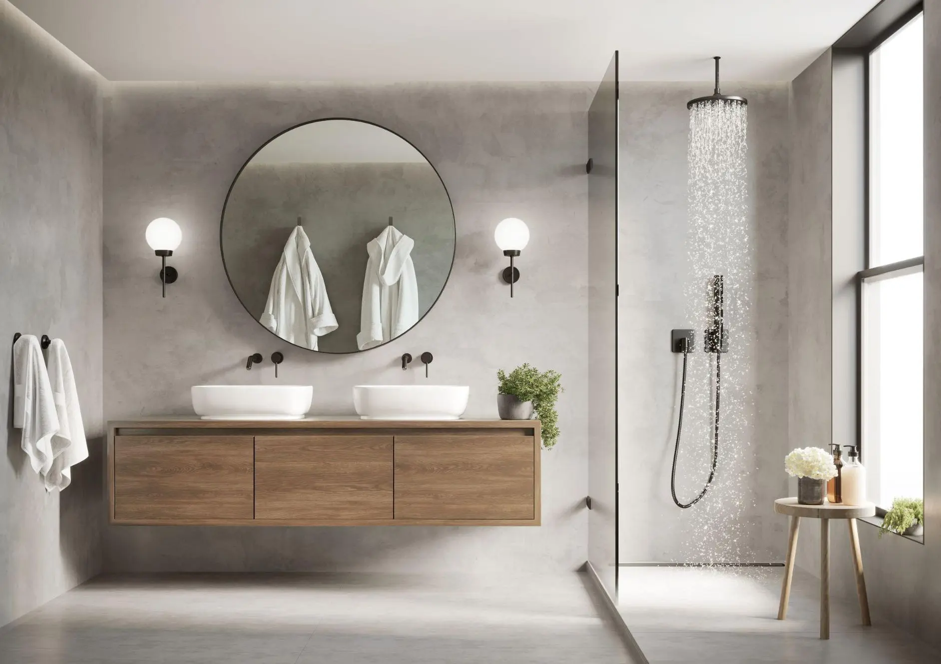 Modern eco friendly bathroom
