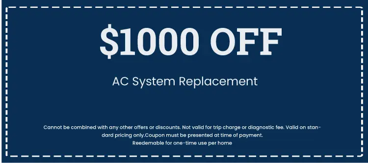 Discount on AC System Installation or Replacement