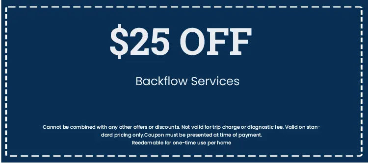 Discount on Backflow Testing and Certification