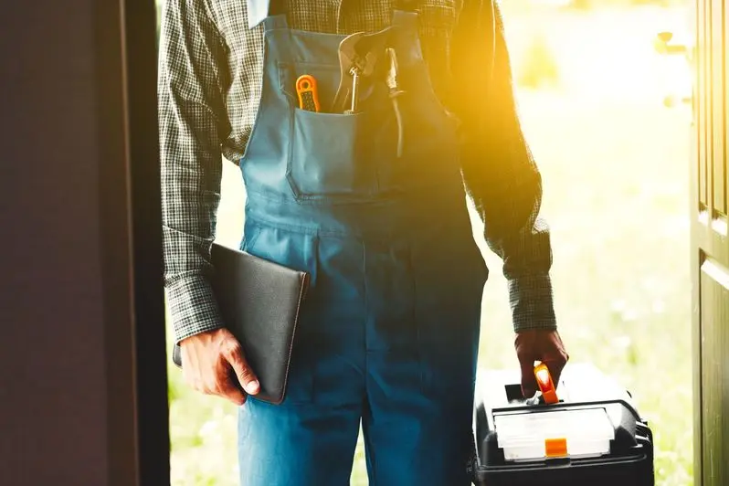 service man, plumber or electric