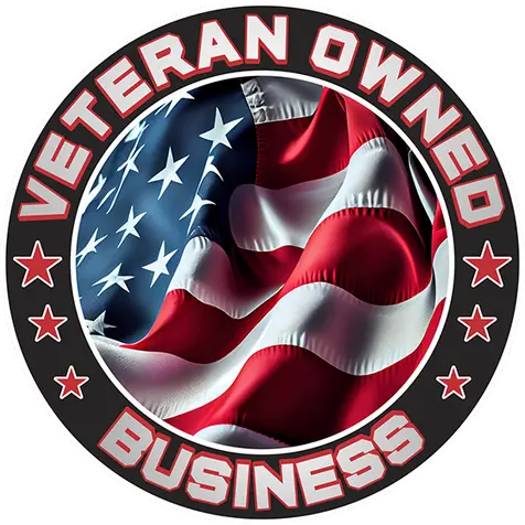 Veteran owned business logo featuring American flag design, symbolizing commitment to quality service at System Wide Services.