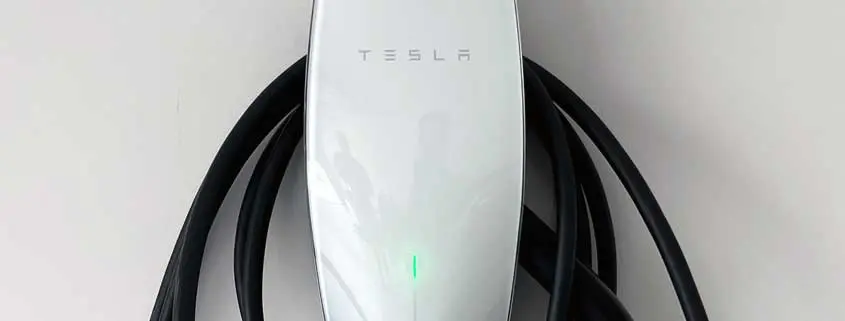 Tesla car charging equipment installed by Coastal Solar
