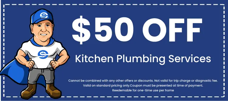 Discount on Kitchen Plumbing Services