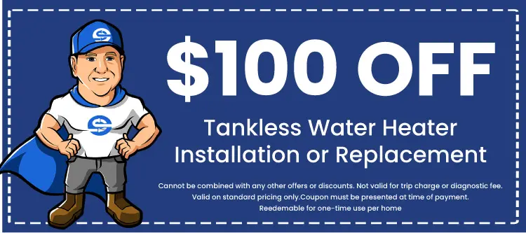 Discount on Tankless Water Heater Installation or Replacement