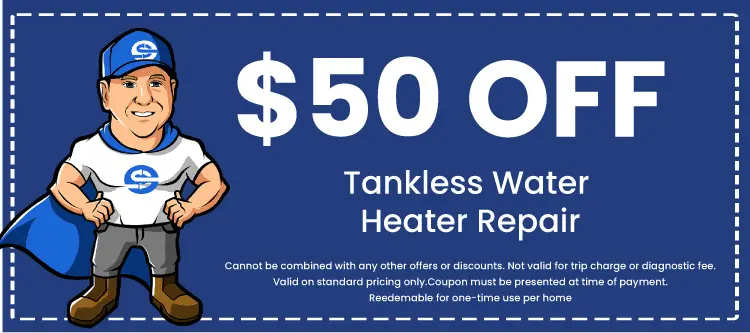 Discount on Tankless Water Heater Repair