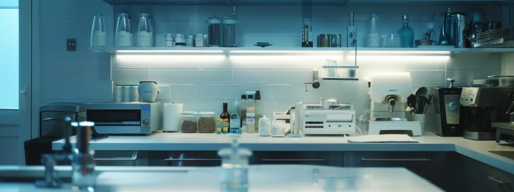 modern kitchen with garbage disposal installed